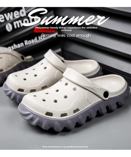 Sandalias De Playa Antideslizantes Para Hombre, Zuecos De Ja