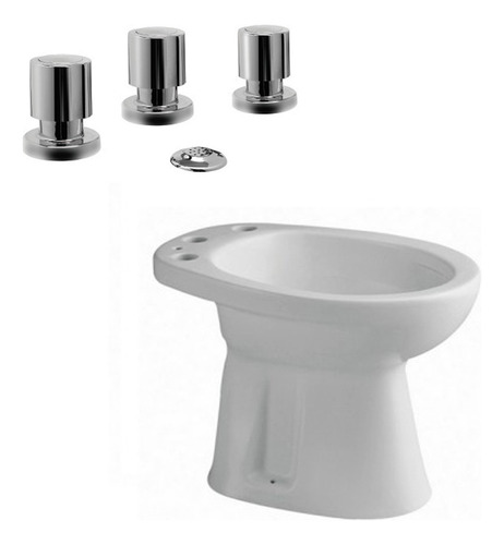 Combo Bidet Ferrum Andina Y Griferia De Viva Hydros Bidet