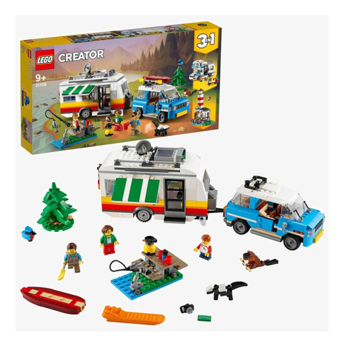 Lego Creator 3en1 Vacaciones Familiares En Caravana 31108