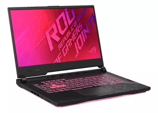 Laptop gamer Asus ROG Strix G512LI negra 15.6", Intel Core i7 10750H 8GB de RAM 512GB SSD, NVIDIA GeForce GTX 1650 Ti 144 Hz 1920x1080px Windows 10 Pro