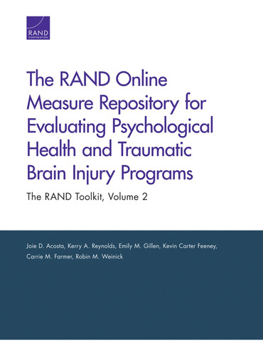 Libro: The Rand Online Measure Repository For Evaluating And