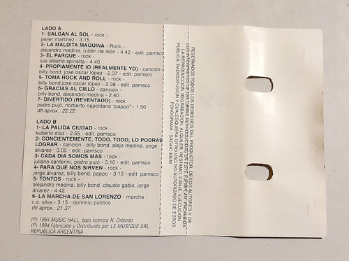 Billy Bond Con La Pesada. Lo Más Pesado... Cassette Estándar (Usado)