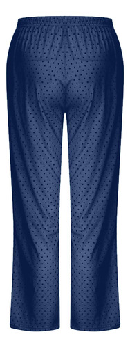 Pantalon Para Mujer Casual Bolsillo Elastico Cordon