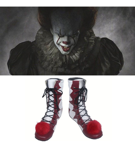 Botas Altas Joker Pennywise Cosplay It Horror Clown Killer