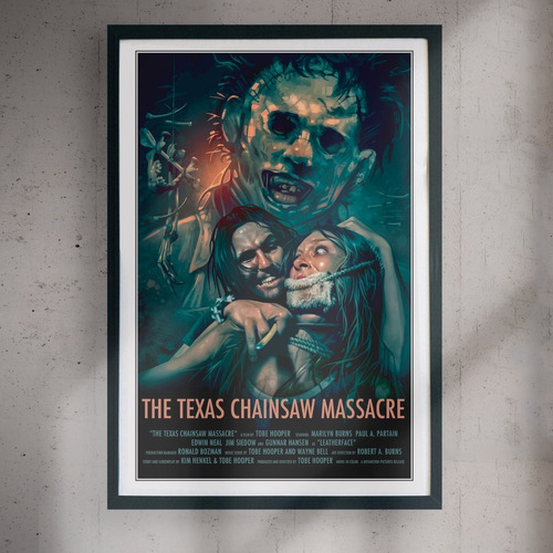 Cuadro 60x40 Películas - Masacre De Texas - Poster Terror