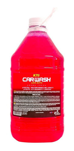 Shampoo Lava Auto K78 Maximo Brillo 5 Lts Ph Neutro Autos