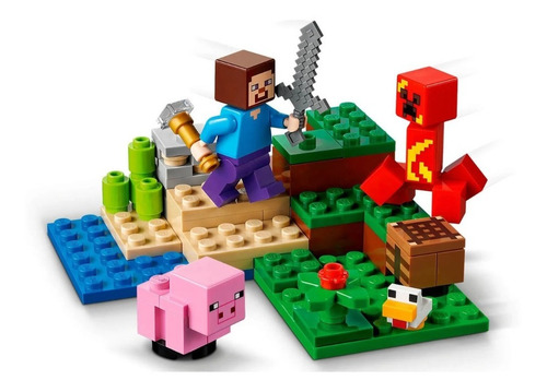 Imagem 1 de 5 de Lego Minecraft - A Emboscada Do Creeper - 21177