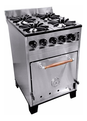 Cocina Semi Industrial Eg 57 Acero Horno Pizzero Ahora 12