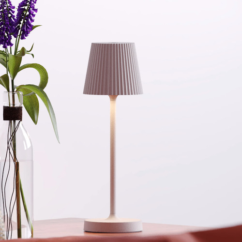 Luminária De Mesa Mini Pl Interlight Abajur Sem Fio Nude