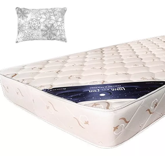 Colchon 2 Plazas 140 Super Pluss 190*140*22cm + Almohadas