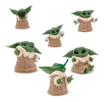 Comprar 6 Figuras Bebé Yoda Star Wars De Colección Baby Yoda