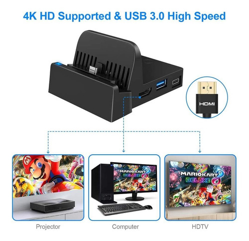 Tv Dock Station For Nintendo Switch With Hdmi Cable, Wegwang