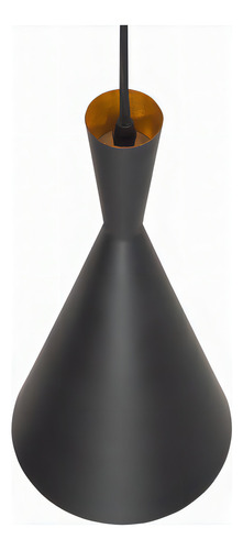 Lámpara De Colgar Beat Shade Flute (réplica) Color Negro
