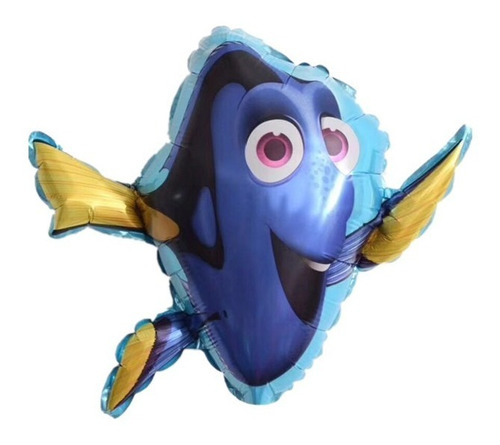 Pack X 10 Globos Metalizados De Dory De Nemo D 14 Pulgadas