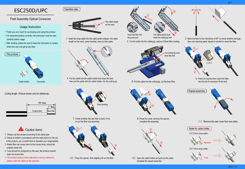 Kit 50 Fast Conector Sc Upc Similar Sumitomo Upc