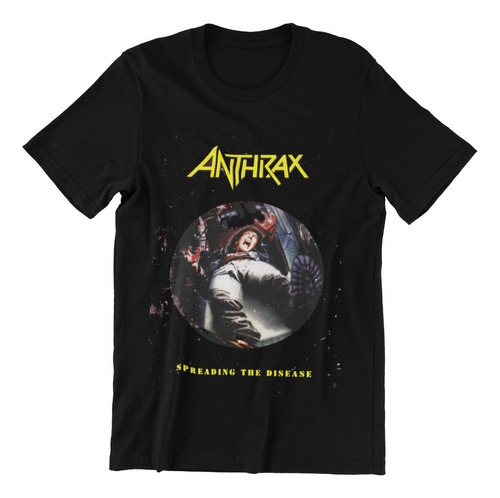 Polera Unisex Anthrax Heavy Metal Musica Disease Estampado