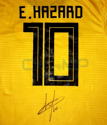 Jersey Firmado Eden Hazard Seleccion Belgica Autografo 2018