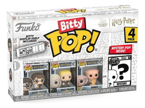 Funko Bitty Pop Harry Potter Draco Dobby Pack X 4 Set Figura