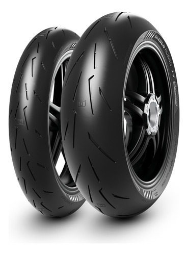 Par De Pneu Pirelli Diablo Rosso Iv 120/70zr-17+190/55zr-17