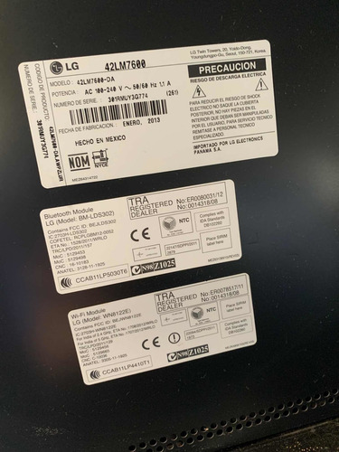 Imagen 4 de 6 de Pantalla De Tv LG Modelo 42lm7600 Para Repuesto