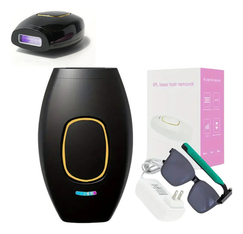 Depilador A Laser Ipl Sistema De Luz Intensa Pulsada 900.000 12v Cor Preto