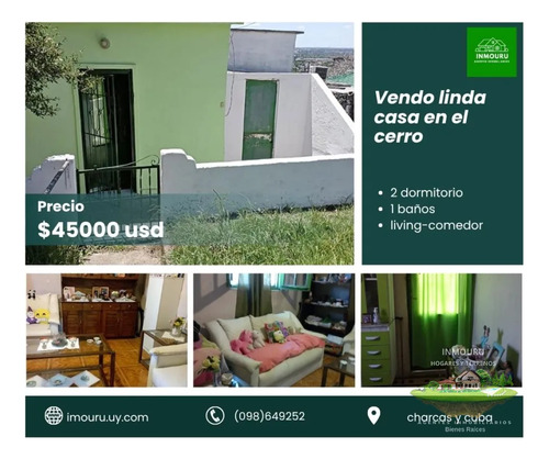 Vendo Cómoda Casita En El Cerro