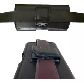 Funda Con Clip Para Cinturón De Cuero Antirrobo Para Samsung
