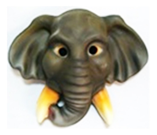 Máscara De Cotillón Mascaritas Elefante Africano Foami Suave