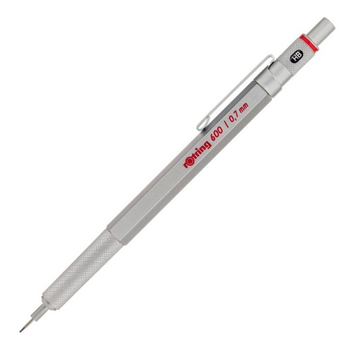 Rotring 600 0.7 Silver Portaminas Lapiz Mecanico Inmediato