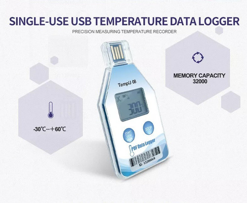 Data Logger Termómetro Temperatura De Almacén Cadena De Frio