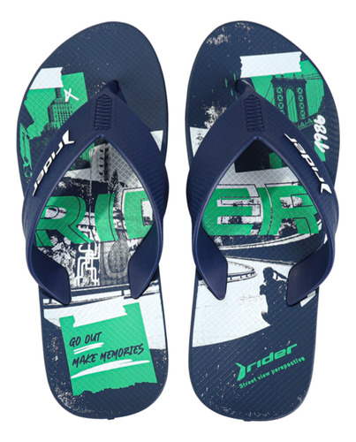 Rider Sandalia Flip Flop Playa Casual Confort Hombre 89566