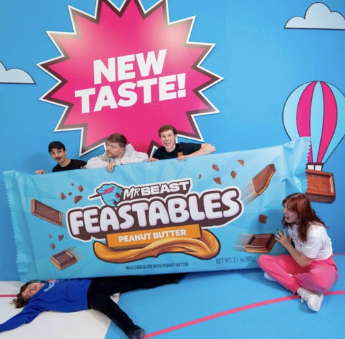 Mrbeast Feastables (pack De 2 Chocolates) Chocolate En Barra