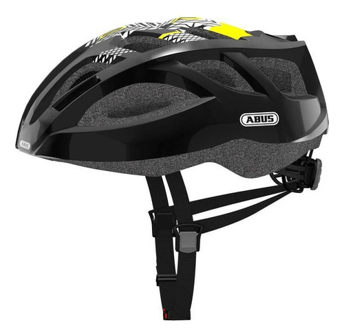 Capacete Ciclismo Abus Ambition Bike Mtb Speed Bicicleta Cor Preto Tamanho M (54-58cm)