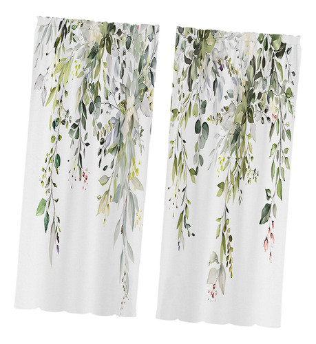 2x Hojas Cortinas De La Ventana Cortinas De De 60cmx150cm