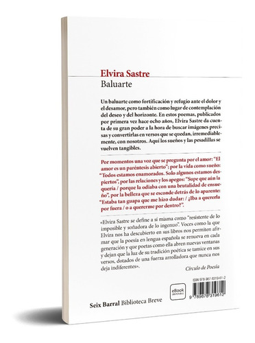Imagen 2 de 4 de Baluarte Elvira Sastre Seix Barral