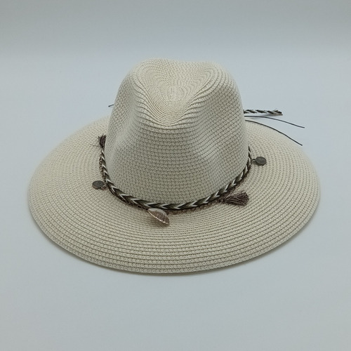 Sombrero Indiana T/ Trenza Concha