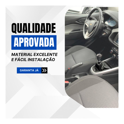 Coifa Base Manopla Bola De Câmbio Onix Joy Plus 6 Marchas