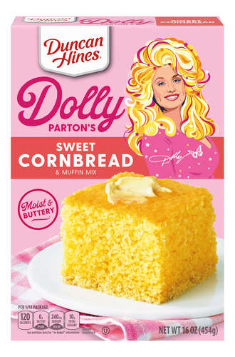 Duncan Hines Dolly Parton's Sweet Cornbread & Muffin Mix, 16