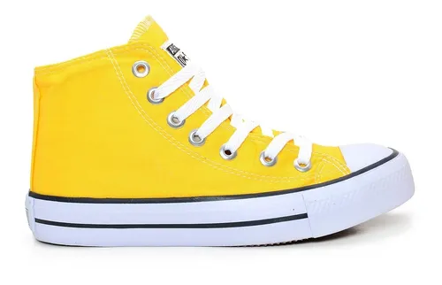 All Star Cano Alto Amarelo MercadoLivre