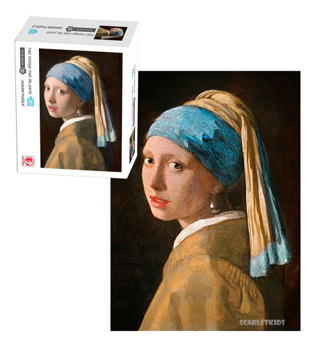 Imagen 1 de 7 de Puzzle Rompecabezas 1000 Pzas La Joven De La Perla Vermeer