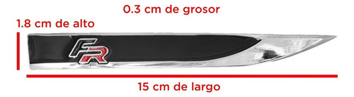 Qcpj Par Juego Emblemas Salpidadera Vw Golf Gti Fr Negro