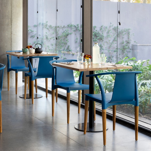 Imagen 2 de 3 de Pack X2 Silla De Comedor Diseño Palta Wood 3años De Garantía