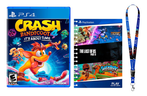 Crash Bandicoot 4 + Lanyard + Block De Notas Ps4