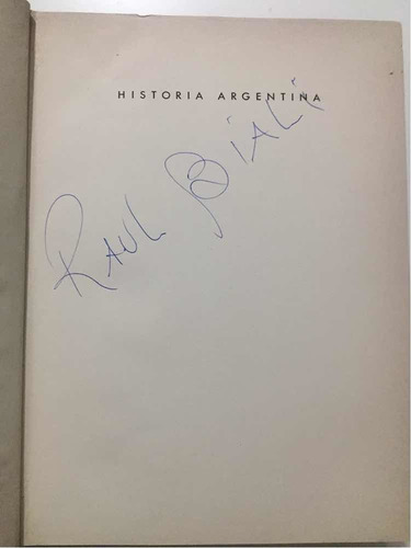 Historia Argentina Tomo 1 Diego Abad De Santillán (Usado)