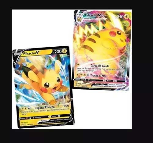 Box Pikachu VMAX Realeza Absoluta COPAG Original 8 Booster Carta