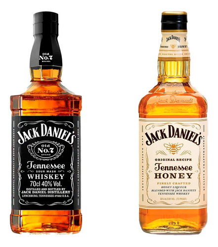 Whiskey Jack Daniels Original 700 Ml + Honey 700 Ml Duo Pack
