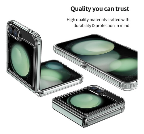 Funda Silicona Tpu Suave Carcasa Para Galaxy Z Flip 6 Transparente Samsung Galaxy Z Flip 6