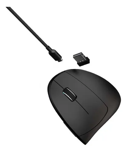 Mouse Vertical Netmak Inalambrico Recargable Ergonomico Usb