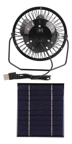 Mesa Recargable Portátil Con Ventilador De Panel Solar De 2,