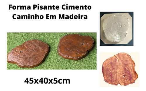 1 Forma/molde Pisante Abs Caminho Jardim Madeira 43x40x5cm